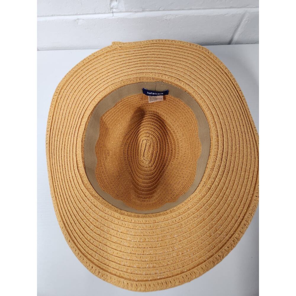 Hat Attack Women's Paper/Polyester Blend Straw Fe… - image 7